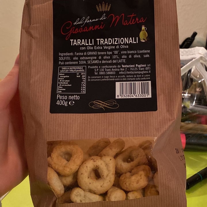 review photo of Dal forno di Giovanni Matera Taralli Tradizionali con Olio Extravergine di Oliva shared by @sofficino on 14 Jan 2022 - review