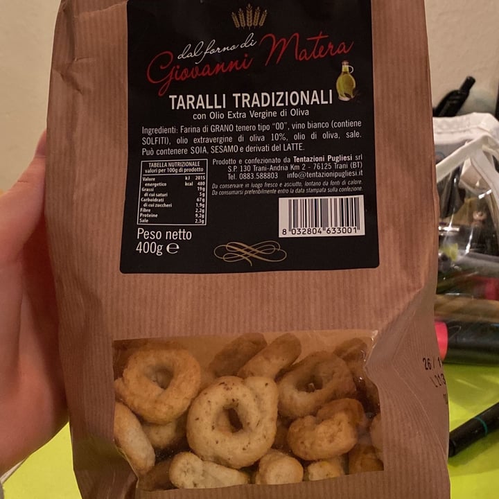 photo of Dal forno di Giovanni Matera Taralli Tradizionali con Olio Extravergine di Oliva shared by @sofficino on  14 Jan 2022 - review