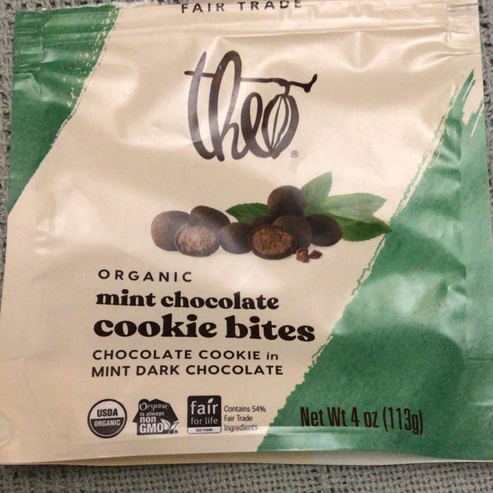 photo of Theo Chocolate Mint chocolate cookie bites shared by @rickydoc on  09 May 2022 - review