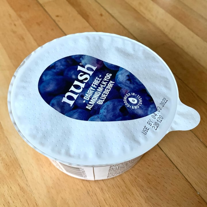 photo of Nush Almond Milk Yog Blueberry shared by @vegpledge on  14 Feb 2022 - review