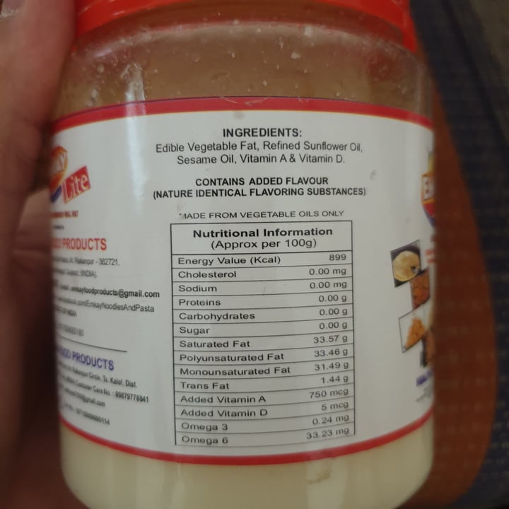 photo of Emkay Food Products Vegan Ghee shared by @aatmankothari on  24 Feb 2021 - review