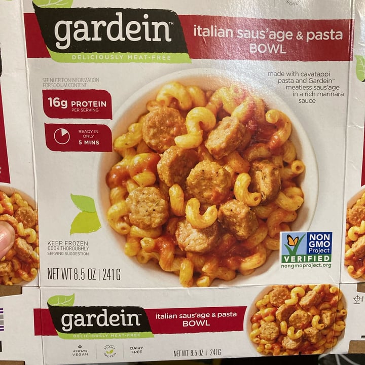 photo of Gardein Italian Saus’age & Pasta Bowl shared by @crushinish on  06 Oct 2021 - review