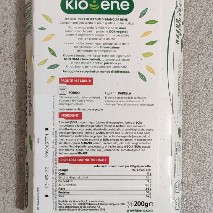 photo of Kioene Cotoletta vegetale shared by @vale2781 on  23 Apr 2022 - review