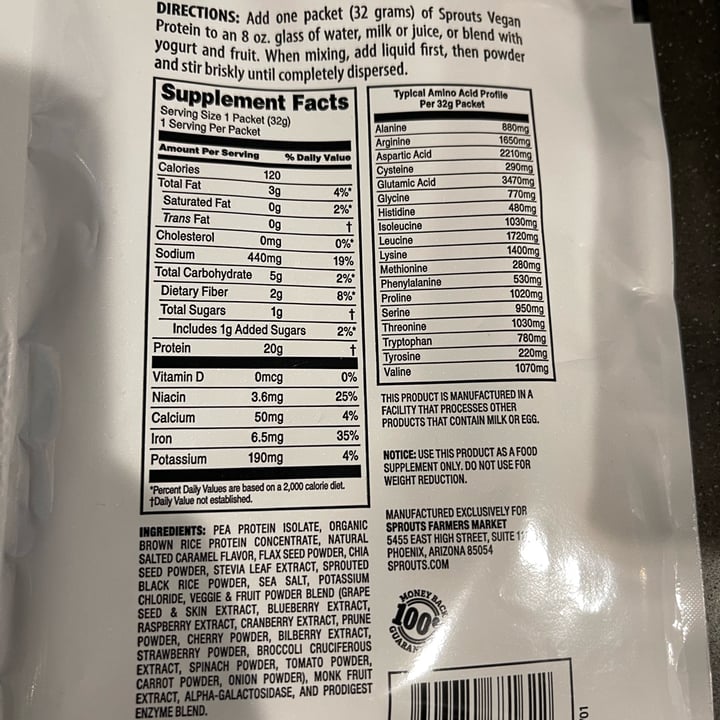 review photo of Sprouts Farmers Market Vegan Protein Powder Salted Caramel shared by @sedahere on 18 Jul 2022 - review
