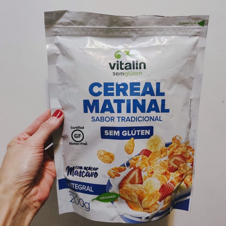 photo of Vitalin sem glúten Cereal Matinal Sabor Tradicional shared by @vanessaalbacetenutri on  30 Jul 2022 - review
