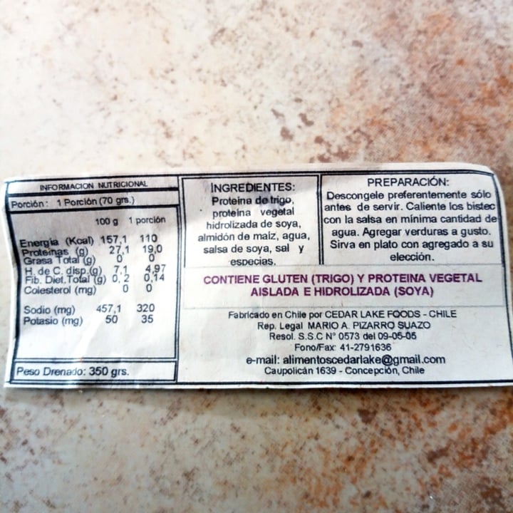 review photo of Cedarlake Bistec Vegetal shared by @konimoon on 03 Jun 2020 - review