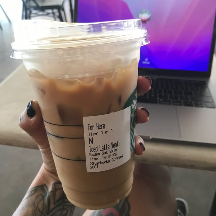 photo of Starbucks Iced Almond Latte shared by @annbience on  29 Jun 2022 - review