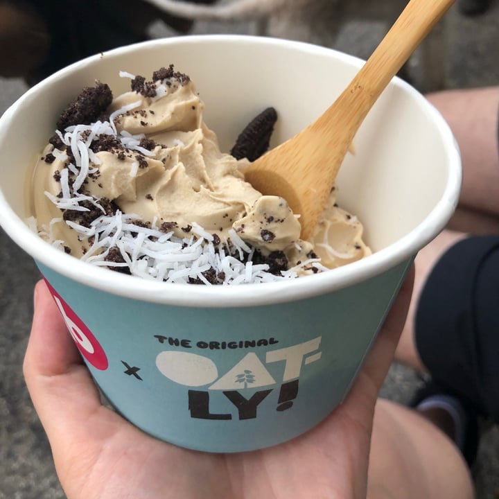 photo of 16 Handles Iced Latte Oatly Soft Serve shared by @ilovegoats on  15 Jun 2021 - review