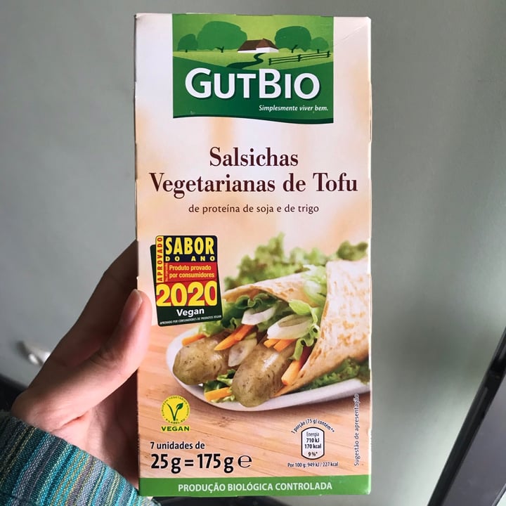 photo of GutBio Salsichas vegetarianas de tofu shared by @maggiefrancox on  27 Dec 2020 - review