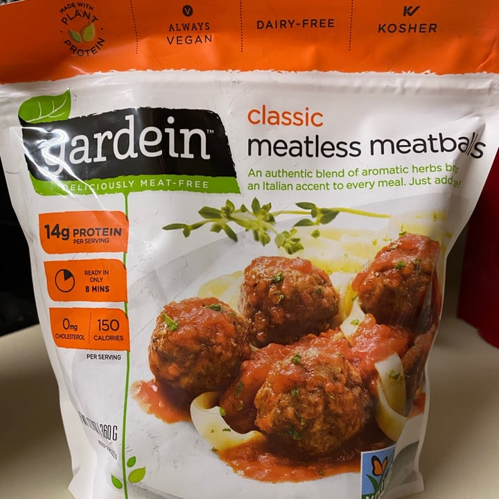 photo of Gardein Classic Meatless Meatballs shared by @kheidkamp on  03 Jan 2021 - review