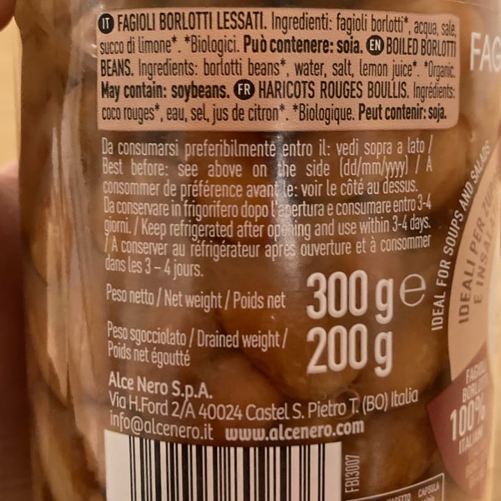 review photo of Alce Nero Fagioli borlotti shared by @virgix on 15 Mar 2022 - review