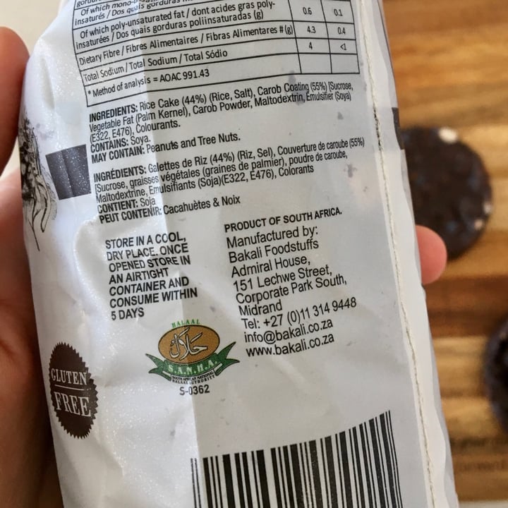 photo of Bakali Carob Coated Rice Cakes shared by @taz on  06 Feb 2021 - review