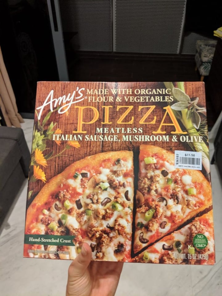 review photo of Amy’s Roasted Vegetable Pizza shared by @alexiy on 17 Sep 2019 - review