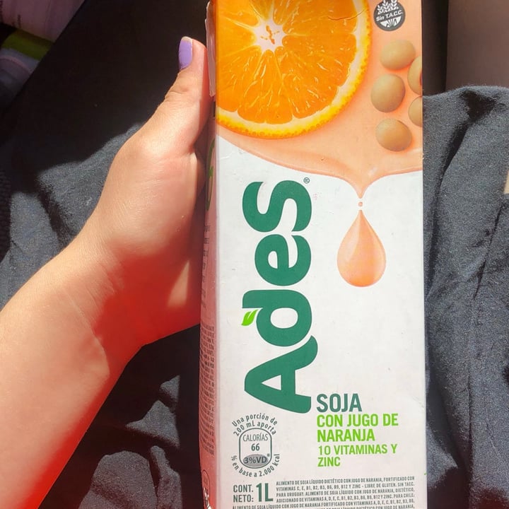 photo of Ades Leche De Soja Sabor Naranja shared by @almadaud on  22 Dec 2020 - review