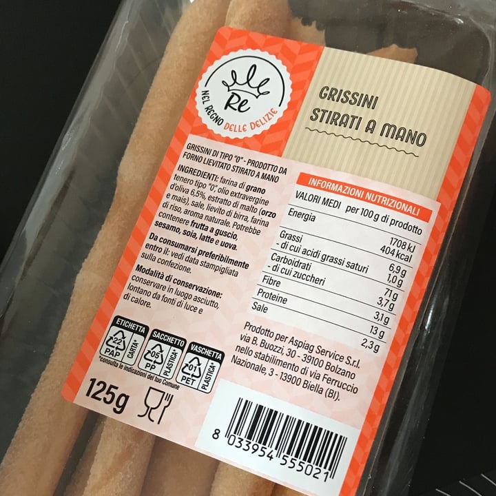 review photo of Re nel regno delle delizie Grissini Piemontesi Stirati A Mano shared by @emmelle on 18 Feb 2022 - review