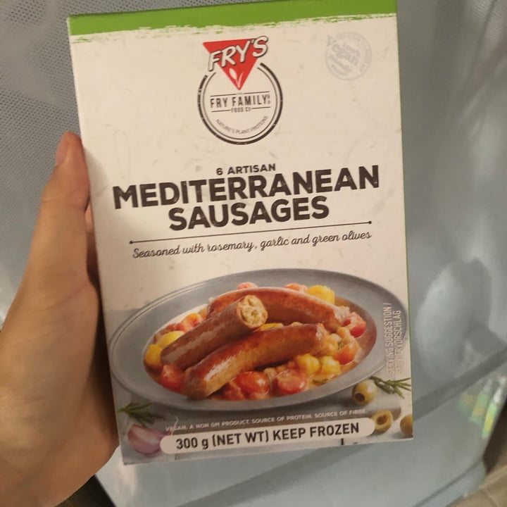 photo of Fry's Family Food Fry's Mediterranean Sausages shared by @consciouscookieee on  04 Dec 2020 - review