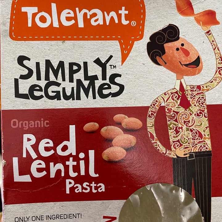 photo of Tolerant Organic red lentil penne shared by @janetisvegan on  22 Sep 2021 - review