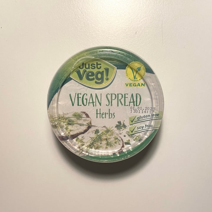 photo of Just Veg! (ALDI Italy) Vegan spread Herbs shared by @vegmaddy on  24 Nov 2022 - review