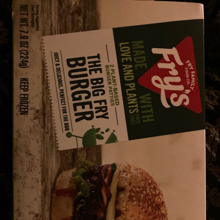 photo of Fry's Family Food Plant Based Burger 2 Pk shared by @cleanplateclub on  27 Dec 2021 - review