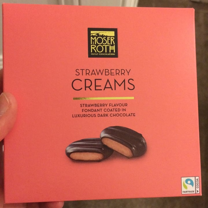 photo of Moser Roth Strawberry Creams shared by @veganshoulderpads on  31 Oct 2020 - review