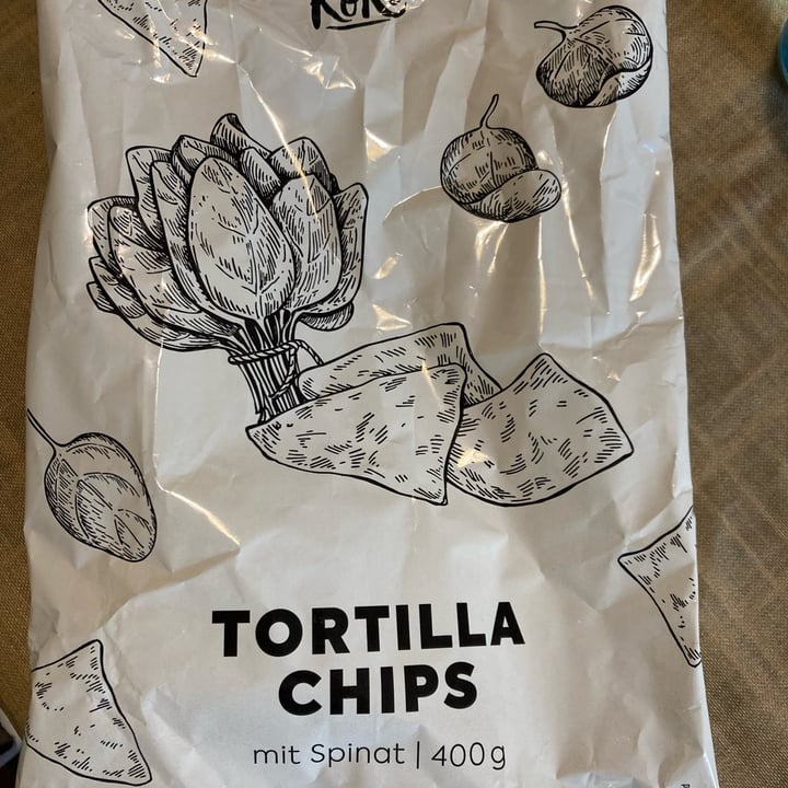 photo of Koro Tortilla chips agli spinaci shared by @apprendistaveg on  26 Dec 2021 - review