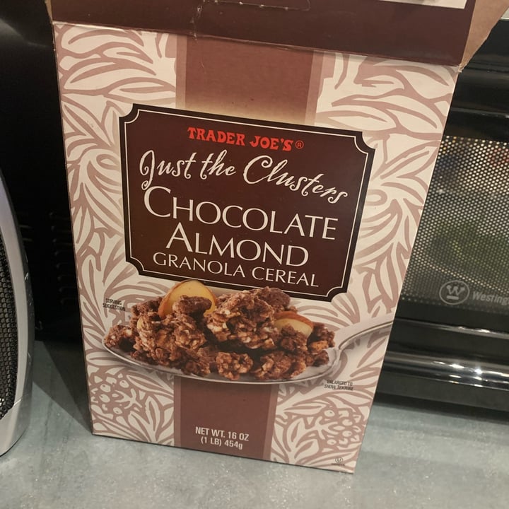 review photo of Trader Joe's Just the cluster Chocolate Almond Granola Cereal shared by @nopehope on 09 Apr 2022 - review