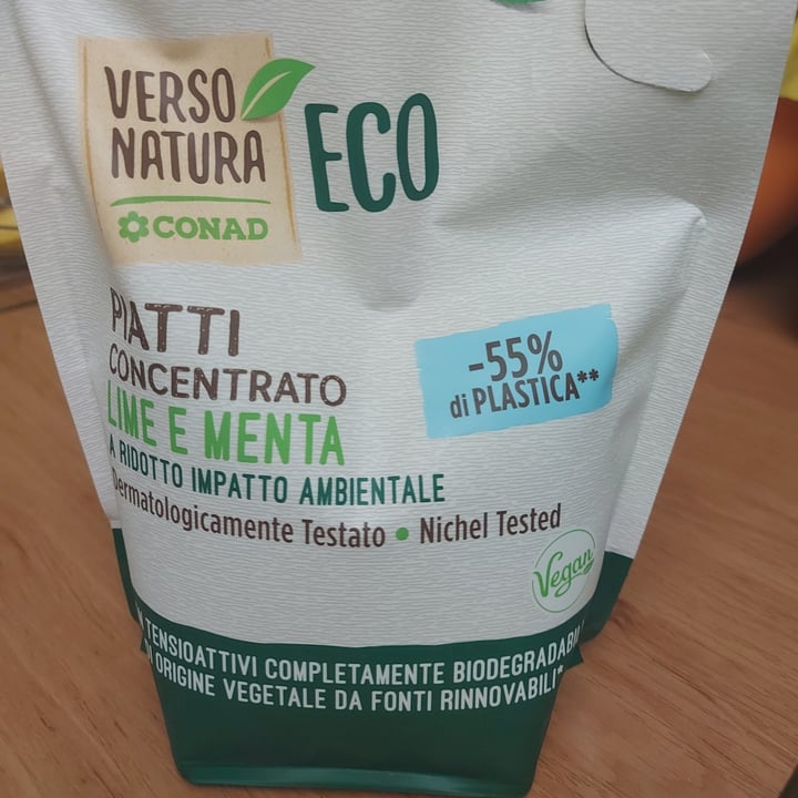 photo of Verso Natura Eco Conad Piatti Concentrato lime e menta shared by @omshantiom on  13 Apr 2022 - review