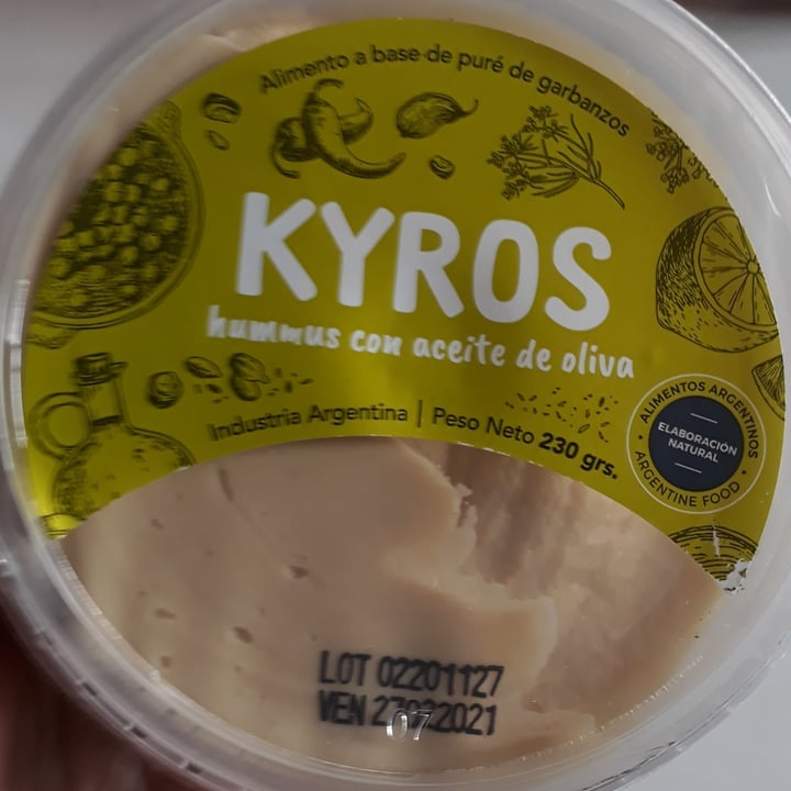 photo of Kyros Hummus con Aceite de Oliva shared by @valenthine on  15 Dec 2020 - review