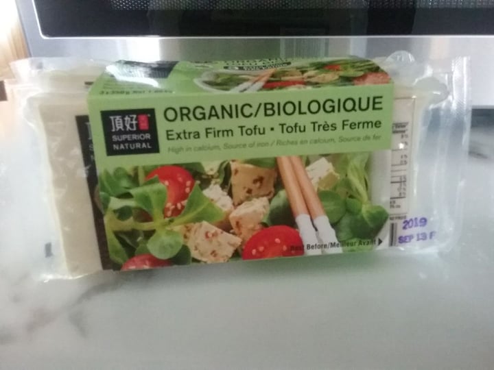 photo of Superior Natural Organic Extra Firm Tofu shared by @michelemostacci on  12 Aug 2019 - review