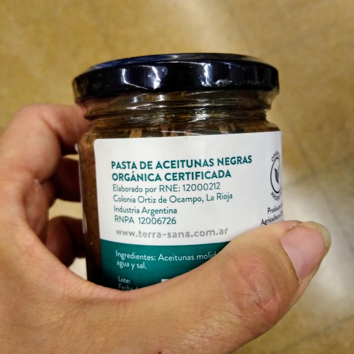photo of Terra Sana Pasta De Aceitunas Organicas shared by @vegmar on  01 Dec 2020 - review