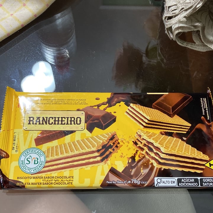 photo of Rancheiro Biscoito Wafer Sabor Chocolate shared by @polianacristo on  17 Nov 2022 - review