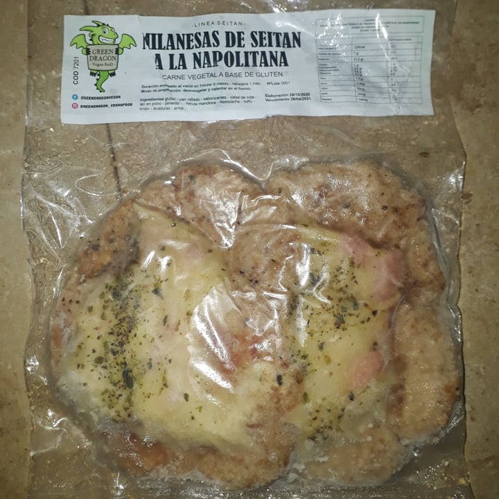 photo of Green Dragon - Vegan food Milanesa De Seitan Napolitana shared by @camilarey on  17 Dec 2020 - review