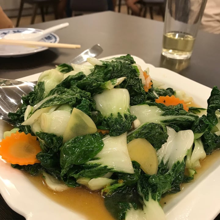 photo of Greenland Vegetarian Restaurant Stir Fried Season Greens shared by @applepancakes on  20 Aug 2020 - review