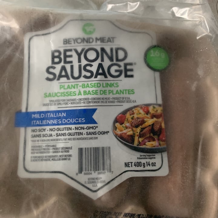 photo of Beyond Meat Beyond Sausages Mild Italian shared by @troyangavery1995 on  26 Jun 2021 - review