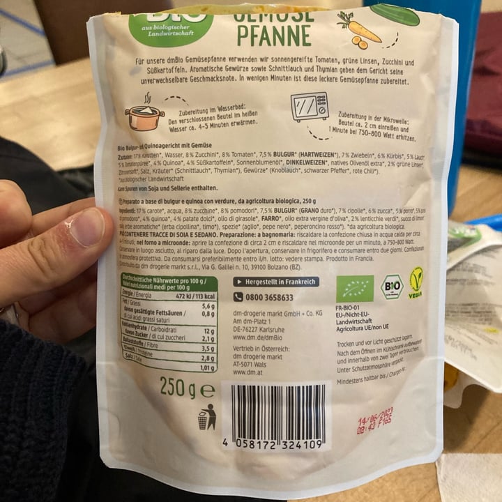 review photo of dmBio Gemüse Pfanne shared by @irebo02 on 18 Sep 2022 - review