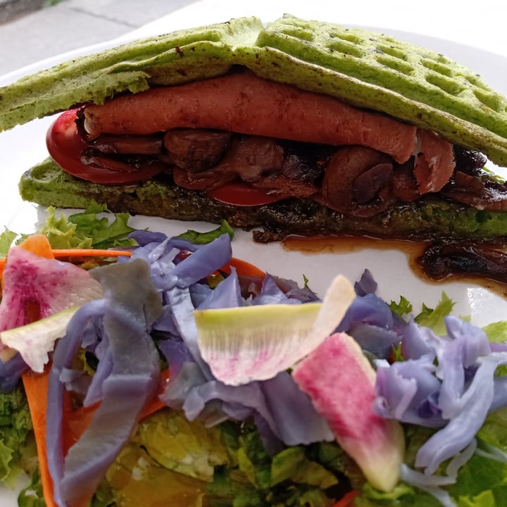 photo of Vegamo MX Waffle Sandwich Chewbacca shared by @mireyavegana on  20 Jul 2022 - review