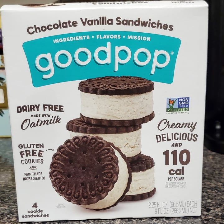 photo of Goodpop Chocolate Vanilla Sandwiches shared by @lucyfoxx on  31 Jul 2022 - review
