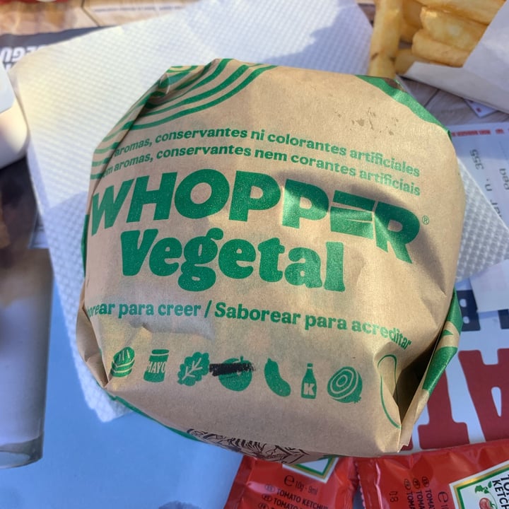 photo of Burger King Whopper vegetal shared by @nazulxavier on  22 Dec 2021 - review