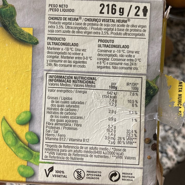 review photo of Heura Chorizo Original shared by @marianaimb on 15 Mar 2022 - review