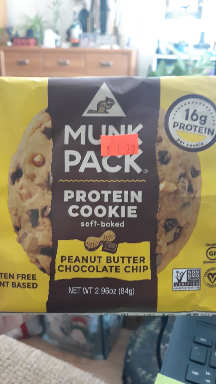 photo of Munk Pack Munk Pack Peanut Butter Chocolate Chip Protein Cookie shared by @tacojoe on  10 Mar 2022 - review