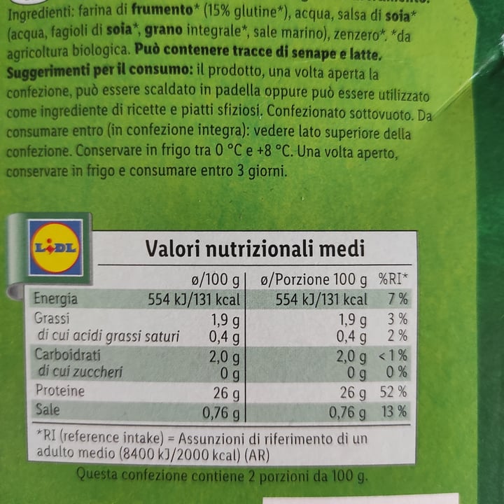 review photo of Vemondo Seitan Bio shared by @leilatwo on 17 Aug 2022 - review