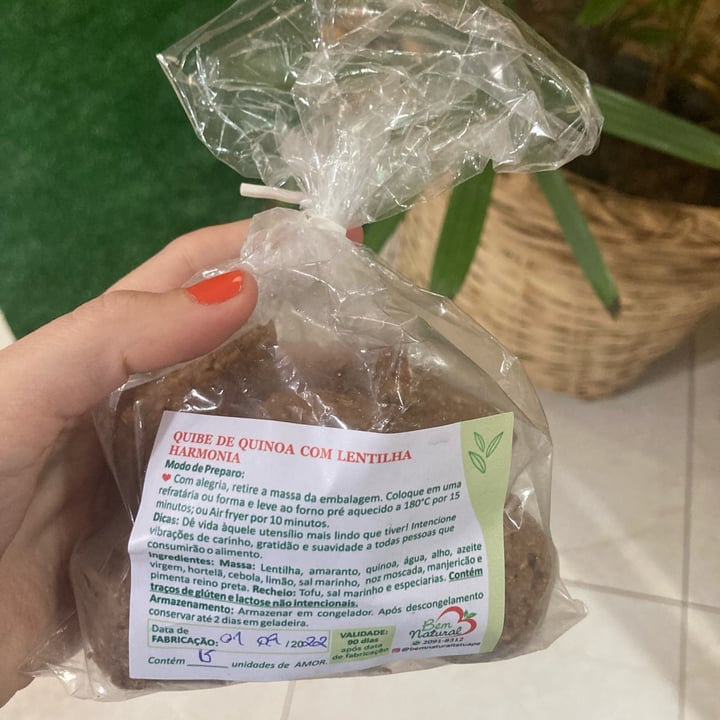 photo of Bem Natural kibe shared by @amandapepo on  06 Oct 2022 - review
