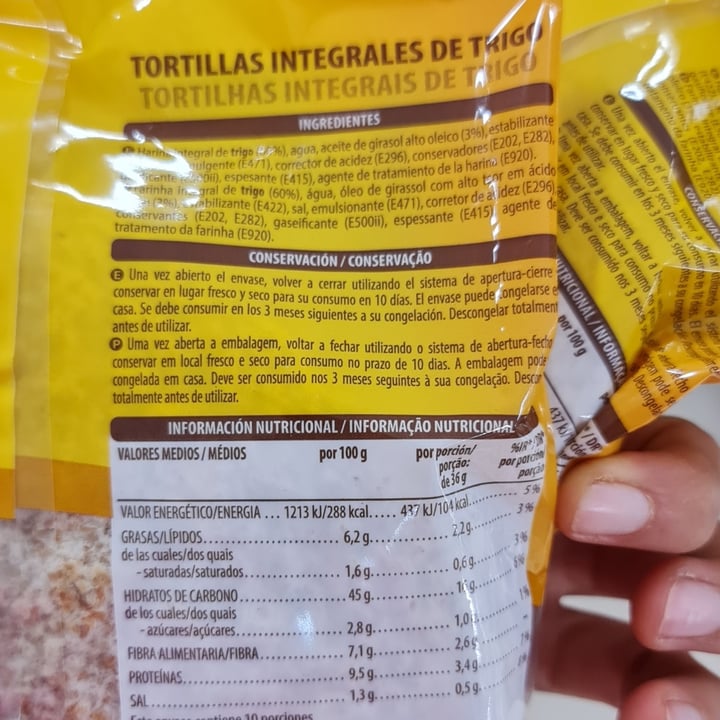 photo of Hacendado Tortillas 100% Integrales shared by @anikoftv2 on  03 Aug 2021 - review