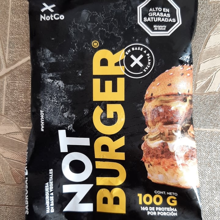 photo of NotCo Not Burger shared by @soleternidad on  15 Jan 2022 - review
