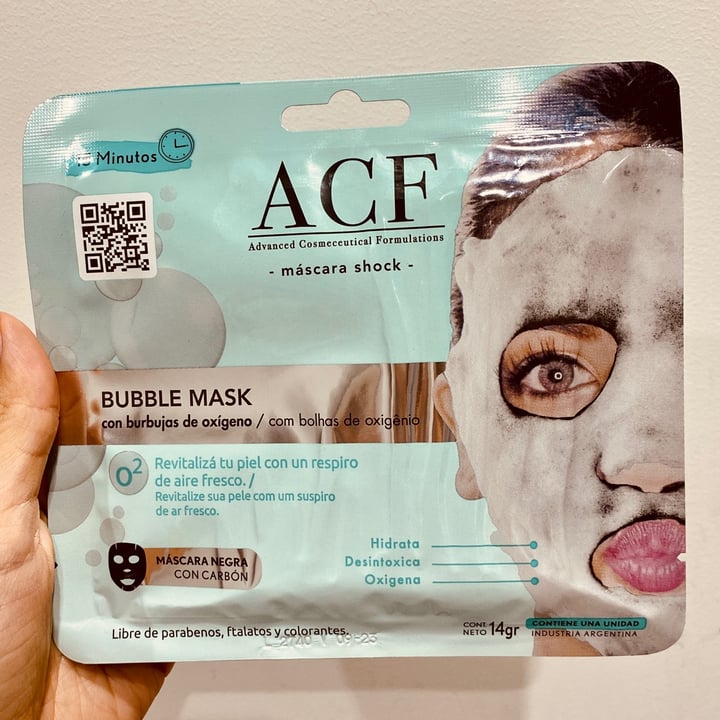 photo of ACF Bubble Mask shared by @majitosarasola on  29 Mar 2021 - review