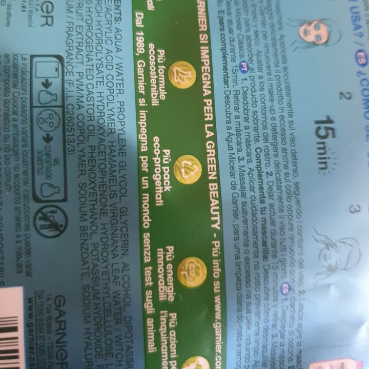 review photo of Garnier Maschera Viso shared by @pamelacrisci1981 on 16 Aug 2022 - review