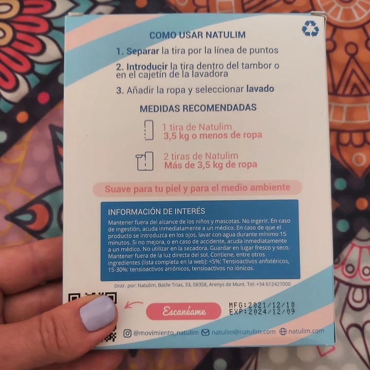 review photo of natulim detergente shared by @veronicarc78 on 04 Jul 2022 - review
