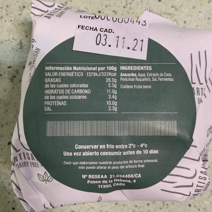 photo of Nutty Artisan Foods Simply Blue shared by @veganauntie on  16 Sep 2021 - review