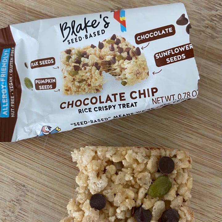 photo of Blake’s Seed-Based Chocolate chip rice crispy treat shared by @gardenforlife on  18 Jun 2021 - review