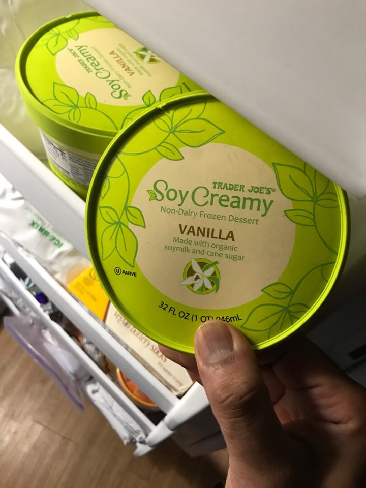 review photo of Trader Joe's Soy Creamy Vanilla Ice Cream shared by @mgurunathan on 26 Dec 2019 - review